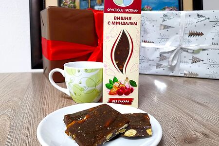 Фруктовые пастилки без сахара вишня с миндалем