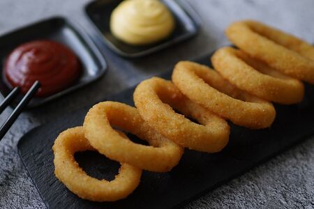 Кольца кальмара в темпуре