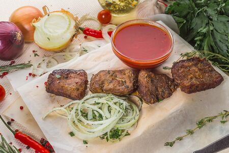 Шашлык из мякоти телятины