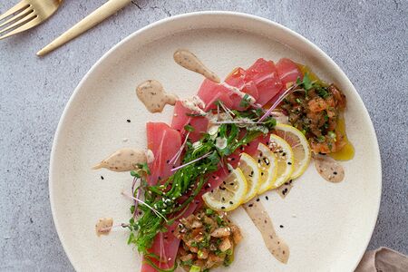 Карпаччо из тунца