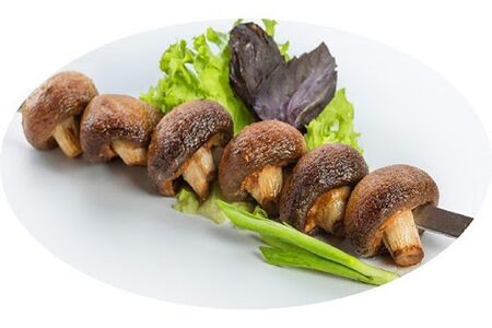 Шашлык из шампиньонов