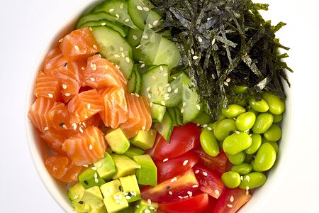 Поке-боул Лосось с авокадо