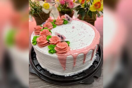 Торт Клубничный творожно-йогуртовый