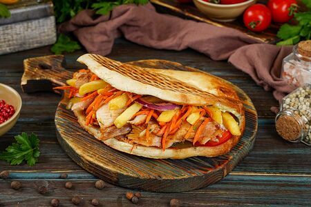 Донер в лепёшке