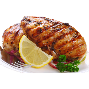 Стейк из курицы со свежим салатом