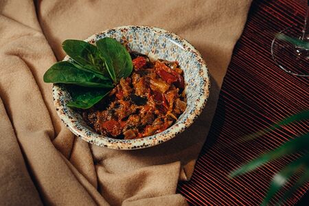 Аджапсандал из печёных овощей