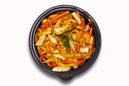 Удон с курицей