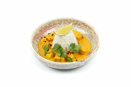 Курица карри с рисом басмати