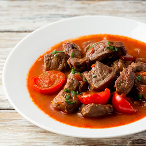 Мясо с овощами