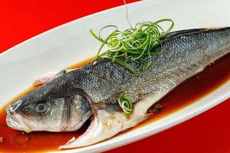 37 Сибас на пару под соевым соусом