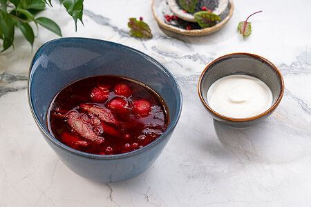 Борщ из фермерской утки