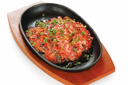 Динамит с курицей и креветками