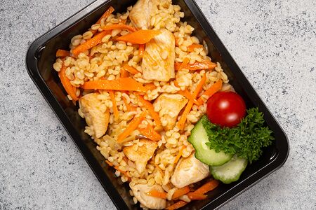 Плов из курицы и булгура