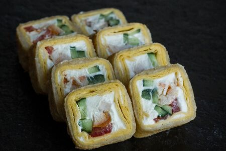 Тортилья с курицей темпура