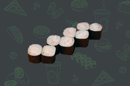 Маки с креветкой 