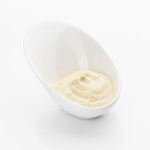 Белый с зеленью и чесноком