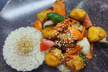 Курица вок в кисло-остром соусе