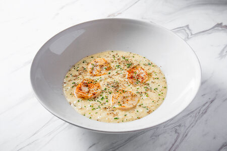 Ризотто с морским гребешком
