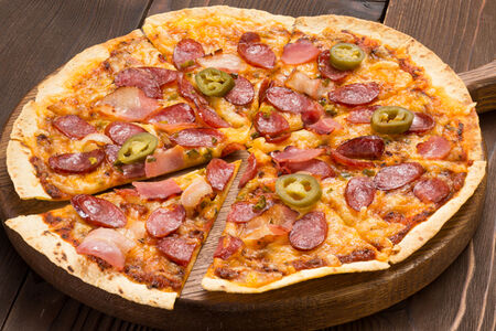 Фламекеш с колбасками