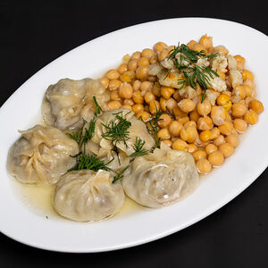 Манты с горохом нут