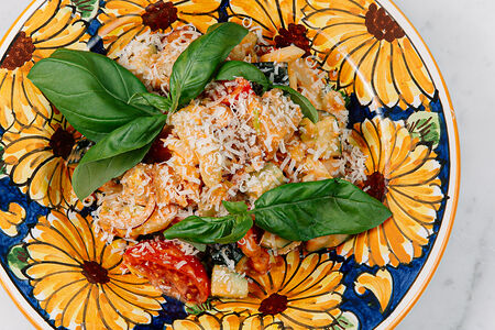 Панцанела с томатами и хрустящей фокаччей