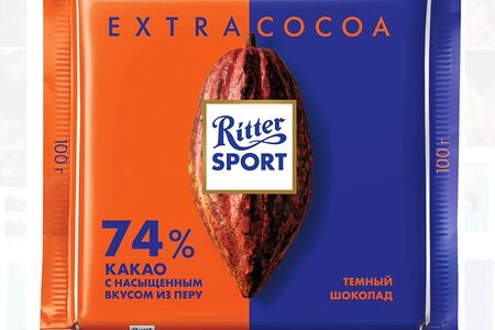 Ritter sport 74% какао из Перу