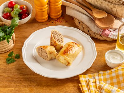 Блины с мясом