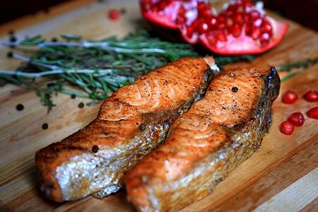 Сёмга на мангале