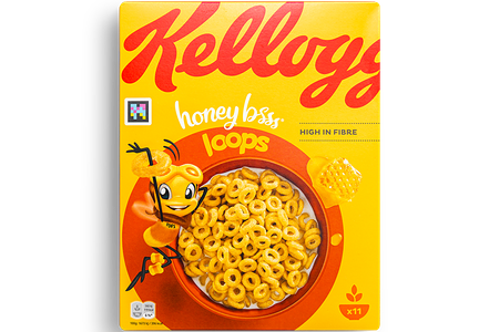 Готовый завтрак Kelloggs honey loops