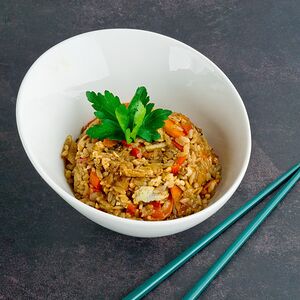 Тяхан с курицей