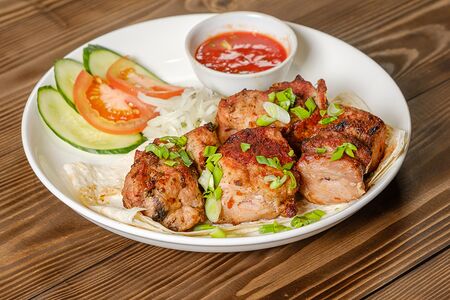 Шашлык из cвинoй шейки