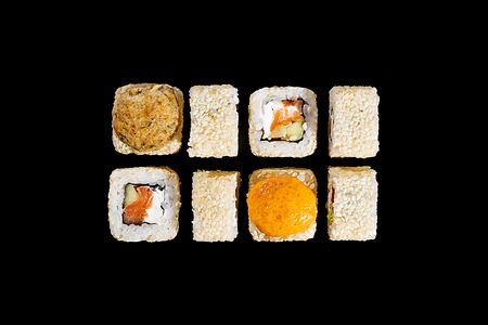 Запеченный микс с лососем