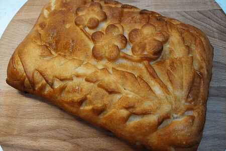 Пирог с мясом и картошкой