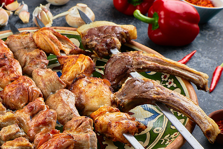 Шашлык из каре ягненка