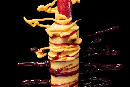 Французский хот-дог с чикен гриль сосиской