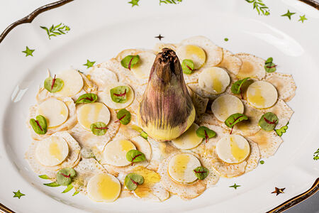 Карпаччо из артишоков с пармезаном