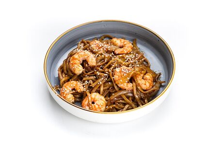 Удон с креветками