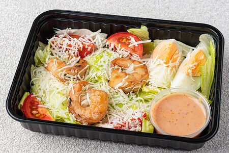 Салат Цезарь с креветкой