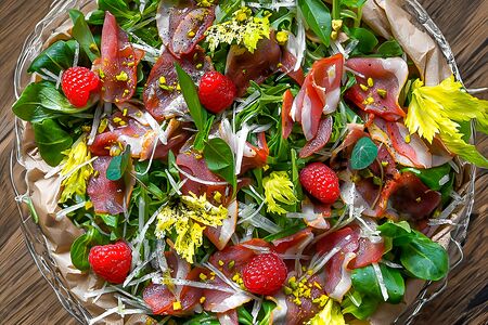 Утка и малина