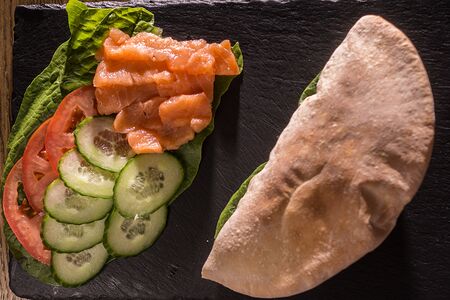 Пита с форелью