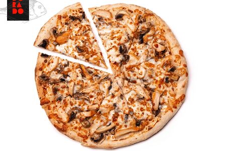 С курицей и шампиньонами