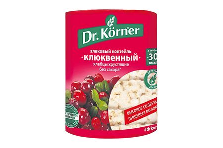 Хлебцы злаковый коктейль клюква Dr.Korner 100г