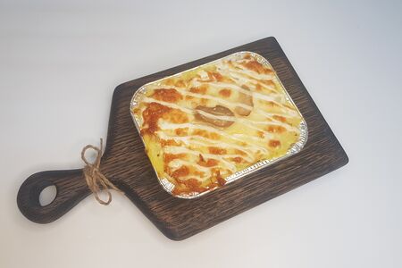 Запеканка с курицей и грибами
