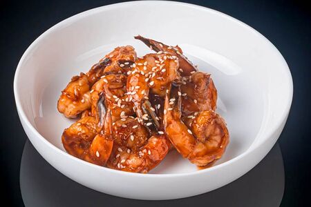 Креветки с соусом терияки