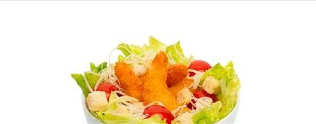 Цезарь с креветками (без сухариков и соуса)