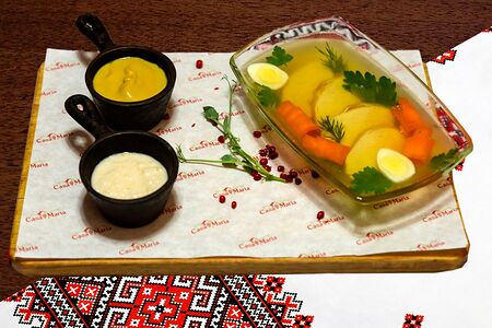 Холодец из домашней курицы