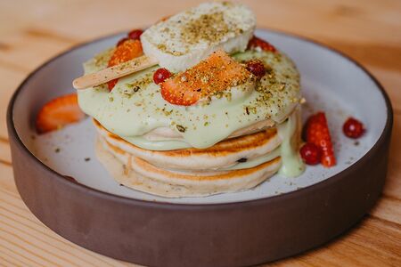 Фисташковые панкейки