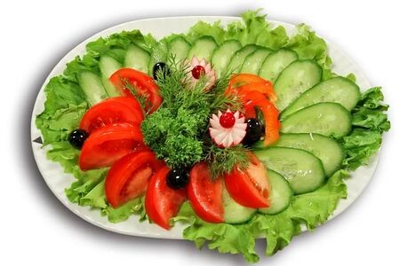 Овощная тарелка