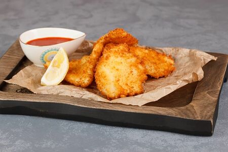 Кальмар в сухарях