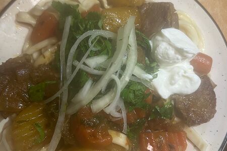 Лапша с говядиной